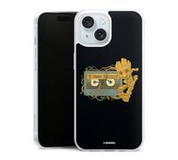 Coque Slim Compatible avec Apple iPhone 15 Etui Silicone Ultra Fine Coque en Silicone Ultra Fine Groot Les Gardiens de la Galaxie Marvel