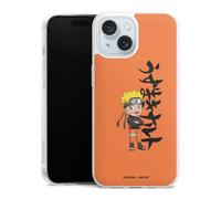 Coque Slim Compatible avec Apple iPhone 15 Etui Silicone Ultra Fine Coque en Silicone Ultra Fine Produit sous Licence Officielle Manga Naruto Shippuden