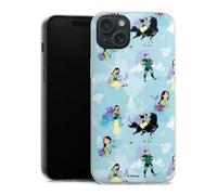 Coque Slim Compatible avec Apple iPhone 15 Plus Etui Silicone Ultra Fine Coque en Silicone Ultra Fine Produit sous Licence Officielle Disney Mulan