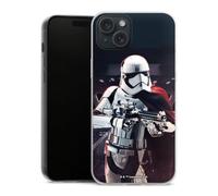 Coque Slim Compatible avec Apple iPhone 15 Plus Etui Silicone Ultra Fine Coque en Silicone Ultra Fine Capitaine Phasma Star Wars Articles pour Fans