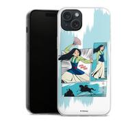 Coque Slim Compatible avec Apple iPhone 15 Plus Etui Silicone Ultra Fine Coque en Silicone Ultra Fine Disney Mulan Produit sous Licence Officielle