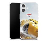 Coque Slim Compatible avec Apple iPhone 16 Etui Silicone Ultra Fine Coque en Silicone Ultra Fine Cars Disney Pixar Produit sous Licence Officielle