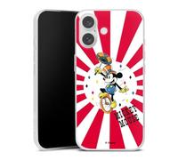 Coque Slim Compatible avec Apple iPhone 16 Etui Silicone Ultra Fine Coque en Silicone Ultra Fine Mickey Produit sous Licence Officielle Disney