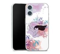 Coque Slim Compatible avec Apple iPhone 16 Plus Etui Silicone Ultra Fine Coque en Silicone Ultra Fine Mulan Princesses Disney Produit sous Licence Officielle