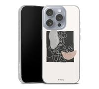 Coque Slim Compatible avec Apple iPhone 16 Pro Etui Silicone Ultra Fine Coque en Silicone Ultra Fine Minnie Mouse l'art du minimalisme Disney