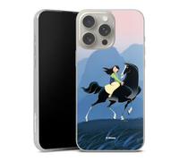 Coque Slim Compatible avec Apple iphone 16 Pro Max Etui Silicone Ultra Fine Coque en Silicone Ultra Fine Mulan Produit sous Licence Officielle Disney