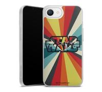 Coque Slim Compatible avec Apple iPhone 16e 2025 Etui Silicone Ultra Fine Coque en Silicone Ultra Fine Star Wars Rétro Articles pour Fans