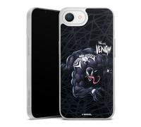 Coque Slim Compatible avec Apple iPhone 16e 2025 Etui Silicone Ultra Fine Coque en Silicone Ultra Fine Marvel Venom Spider-Man