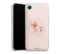 Coque Slim Compatible avec Apple iPhone 16e 2025 Etui Silicone Ultra Fine Coque en Silicone Ultra Fine Winnie l'ourson Porcinet Disney Produit sous Licence Officielle