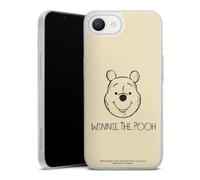 Coque Slim Compatible avec Apple iPhone 16e 2025 Etui Silicone Ultra Fine Coque en Silicone Ultra Fine Ourse Winnie l'ourson Produit sous Licence Officielle