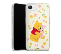 Coque Slim Compatible avec Apple iPhone 16e 2025 Etui Silicone Ultra Fine Coque en Silicone Ultra Fine Winnie l'ourson Porcinet Ourse Disney