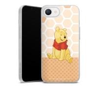 Coque Slim Compatible avec Apple iPhone 16e 2025 Etui Silicone Ultra Fine Coque en Silicone Ultra Fine Winnie l'ourson Disney Produit sous Licence Officielle