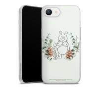 Coque Slim Compatible avec Apple iPhone 16e 2025 Etui Silicone Ultra Fine Coque en Silicone Ultra Fine Disney Winnie l'ourson Porcinet Produit sous Licence Officielle