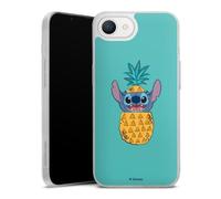 Coque Slim Compatible avec Apple iPhone 16e 2025 Etui Silicone Ultra Fine Coque en Silicone Ultra Fine Disney Lilo & Stitch Ananas