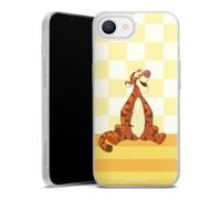 Coque Slim Compatible avec Apple iPhone 16e 2025 Etui Silicone Ultra Fine Coque en Silicone Ultra Fine Winnie l'ourson Tigrou Produit sous Licence Officielle Disney