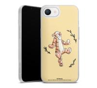 Coque Slim Compatible avec Apple iPhone 16e 2025 Etui Silicone Ultra Fine Coque en Silicone Ultra Fine Winnie l'ourson Tigrou Animaux Disney