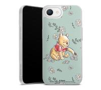 Coque Slim Compatible avec Apple iPhone 16e 2025 Etui Silicone Ultra Fine Coque en Silicone Ultra Fine Winnie l'ourson Disney Produit sous Licence Officielle