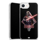 Coque Slim Compatible avec Apple iPhone 16e 2025 Etui Silicone Ultra Fine Coque en Silicone Ultra Fine Star Wars Darth Vader Épée