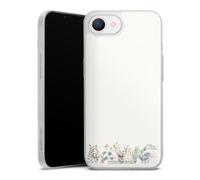 Coque Slim Compatible avec Apple iPhone 16e 2025 Etui Silicone Ultra Fine Coque en Silicone Ultra Fine Winnie l'ourson Disney Eucalyptus