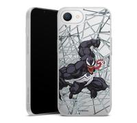 Coque Slim Compatible avec Apple iPhone 16e 2025 Etui Silicone Ultra Fine Coque en Silicone Ultra Fine Marvel Venom Méchant