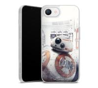 Coque Slim Compatible avec Apple iPhone 16e 2025 Etui Silicone Ultra Fine Coque en Silicone Ultra Fine Star Wars Robots Articles pour Fans