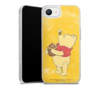 Coque Slim Compatible avec Apple iPhone 16e 2025 Etui Silicone Ultra Fine Coque en Silicone Ultra Fine Winnie l'ourson Disney Produit sous Licence Officielle