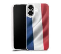 Coque Slim Compatible avec Apple iPhone 17 Case Ultra Fine Etui Silicone Ultra Fine Drapeau France Drapeaux