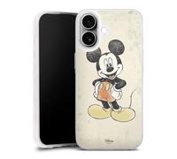 Coque Slim Compatible avec Apple iPhone 17 Case Ultra Fine Etui Silicone Ultra Fine Produit sous Licence Officielle Mickey & Minnie Aquarelle