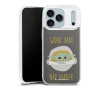 Coque Slim Compatible avec Apple iPhone 17 Pro Case Ultra Fine Etui Silicone Ultra Fine Baby Yoda Déclaration Star Wars