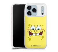 Coque Slim Compatible avec Apple iPhone 17 Pro Case Ultra Fine Etui Silicone Ultra Fine Bob l'éponge Produit sous Licence Officielle Enfance