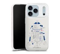 Coque Slim Compatible avec Apple iPhone 17 Pro Case Ultra Fine Etui Silicone Ultra Fine Darth Vader Star Wars R2D2