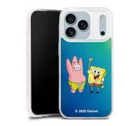 Coque Slim Compatible avec Apple iPhone 17 Pro Case Ultra Fine Etui Silicone Ultra Fine Produit sous Licence Officielle Patrick Étoile de mer Bob l'éponge