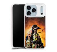 Coque Slim Compatible avec Apple iPhone 17 Pro Case Ultra Fine Etui Silicone Ultra Fine Sauveteur Vocation Pompier
