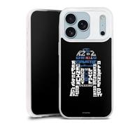 Coque Slim Compatible avec Apple iPhone 17 Pro Case Ultra Fine Etui Silicone Ultra Fine Star Wars Articles pour Fans Robots