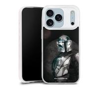 Coque Slim Compatible avec Apple iPhone 17 Pro Case Ultra Fine Etui Silicone Ultra Fine Star Wars The Mandalorian Produit sous Licence Officielle