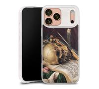 Coque Slim Compatible avec Apple iPhone 17 Pro Max Case Ultra Fine Etui Silicone Ultra Fine Peinture Têtes de Mort