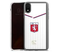 Coque Slim Compatible avec Apple iPhone XR Étui de Protection Case en Silicone Ultra Fine Olympique Lyonnais Articles pour Fans Produit sous Licence Officielle