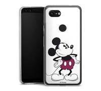 Coque Slim Compatible avec Google Pixel 3a Etui Silicone Ultra Fine Coque en Silicone Ultra Fine Mickey Produit sous Licence Officielle Disney