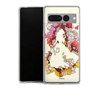 Coque Slim Compatible avec Google Pixel 7 Pro Etui Silicone Ultra Fine Coque en Silicone Ultra Fine Produit sous Licence Officielle Princesses Disney La Belle et la Bête