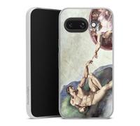 Coque Slim Compatible avec Google Pixel 9A Etui Silicone Ultra Fine Coque en Silicone Ultra Fine Michel-Ange ¼uvre d'art Peinture