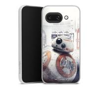 Coque Slim Compatible avec Google Pixel 9A Etui Silicone Ultra Fine Coque en Silicone Ultra Fine Star Wars Robots Articles pour Fans