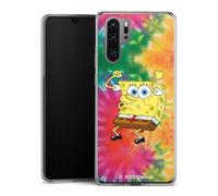 Coque Slim Compatible avec Huawei P30 Pro Etui Silicone Ultra Fine Coque en Silicone Ultra Fine Bob l'éponge Produit sous Licence Officielle Batik