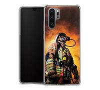 Coque Slim Compatible avec Huawei P30 Pro Etui Silicone Ultra Fine Coque en Silicone Ultra Fine Sauveteur Vocation Pompier