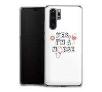 Coque Slim Compatible avec Huawei P30 Pro Etui Silicone Ultra Fine Coque en Silicone Ultra Fine Vocation Déclaration Infirmière