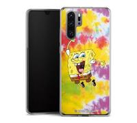 Coque Slim Compatible avec Huawei P30 Pro New Edition Etui Silicone Ultra Fine Coque en Silicone Ultra Fine Bob l'éponge Batik Produit sous Licence Officielle