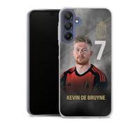 Coque Slim Compatible avec Samsung Galaxy A15 5G Etui Silicone Ultra Fine Coque en Silicone Ultra Fine Diables Rouges Kevin De Bruyne RBFA