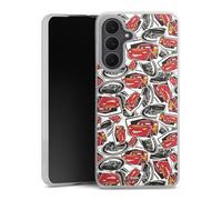 Coque Slim Compatible avec Samsung Galaxy A17 Case Ultra Fine Etui Silicone Ultra Fine Cars Disney Pixar Lightning Mcqueen 95