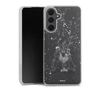 Coque Slim Compatible avec Samsung Galaxy A17 Case Ultra Fine Etui Silicone Ultra Fine La Reine des neiges Look métallique Disney
