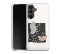 Coque Slim Compatible avec Samsung Galaxy A17 Case Ultra Fine Etui Silicone Ultra Fine Minnie Mouse l'art du minimalisme Disney