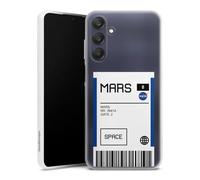 Coque Slim Compatible avec Samsung Galaxy A25 5G Etui Silicone Ultra Fine Coque en Silicone Ultra Fine NASA Astronaute Billet d'entrée